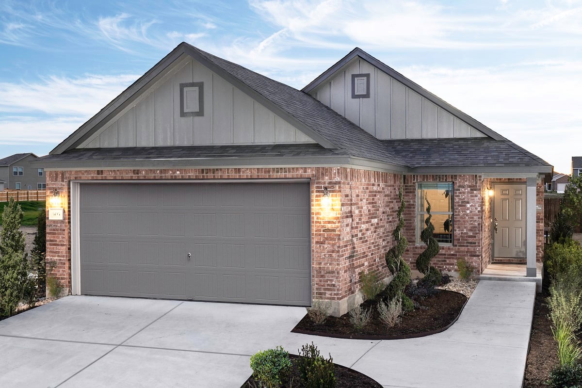 KB model home in Jarrell, TX